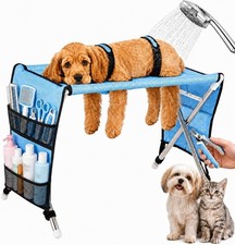 NEW Update Dog Grooming Hammock with Stand Foldable Pet Table for Home Senior