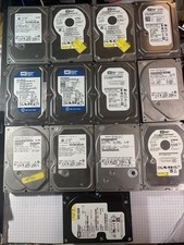 Lot (13) 160GB Desktop SMART Tested 3.5” Mixed Brand Hard Disk Drives SATA
