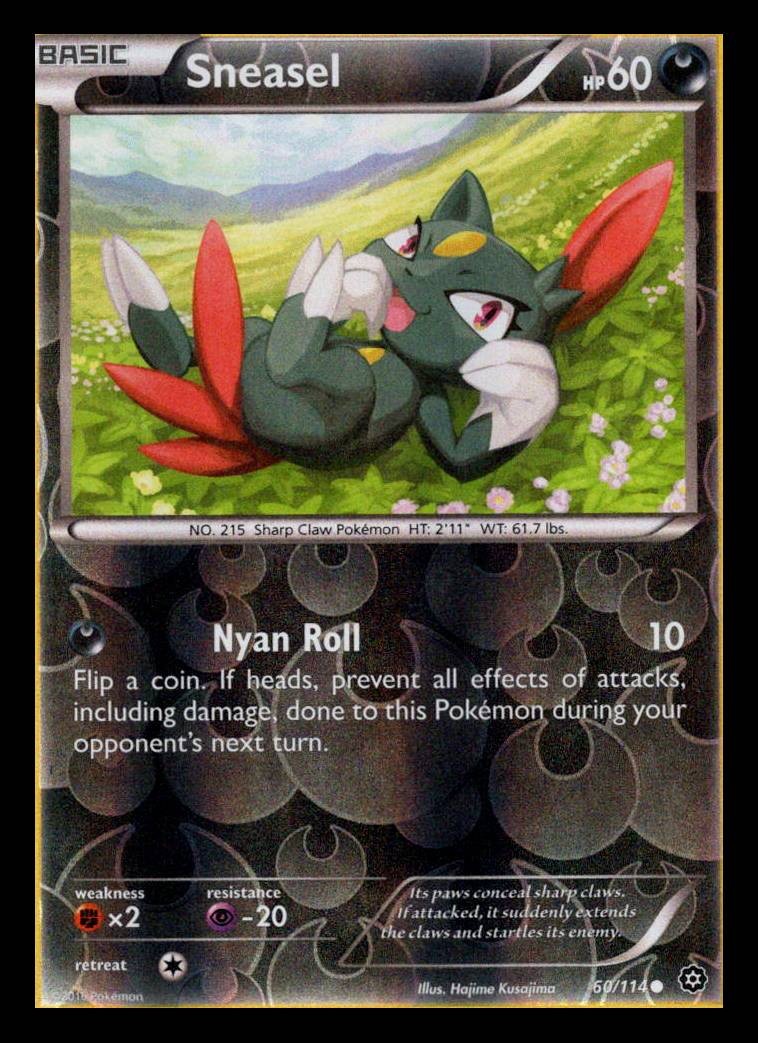 Sneasel Reverse Holo Common XY - Steam Siege 60/114 LP
