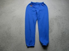 Aviator Nation Pants Womens Small Blue Fleece Jogger Sweatpants Rainbow Logo USA