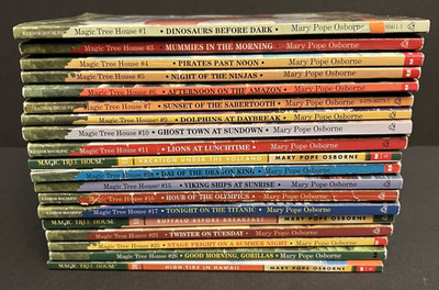 MAGIC TREE HOUSE Mary Pope Osborne Merlin Missions Lot of 19 Misc Books No Dupl.