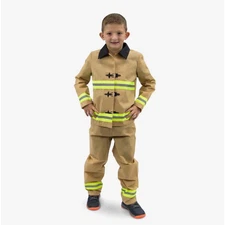 Halloween Kid's Firefighter Firefighter Costume HauntLook New 7-9 Boys 