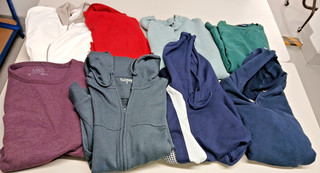 MEN'S CASUAL TOPS HOODIES BUNDLE x 8 Various Sizes inc M&S ASOS PENGUIN