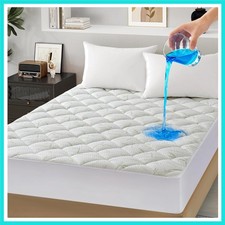 100 Waterproof Mattress Pad - Extra Thick Soft Pillow Top Mattress Protector...