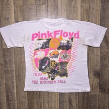 Vintage 90s Pink Floyd The Division Bell Tour T Shirt Men  s L Band Single Stitch