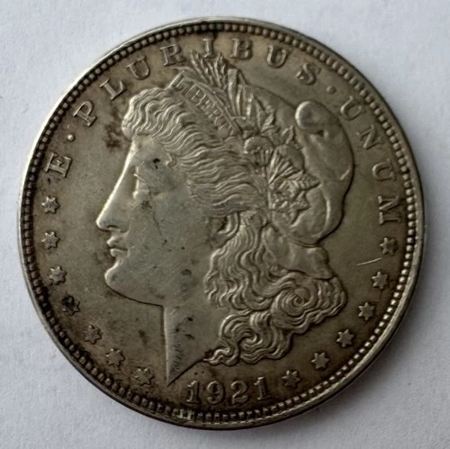 1921 Morgan Silver Dollar Last Year Issue 90% $1 Bullion Philadelphia Mint