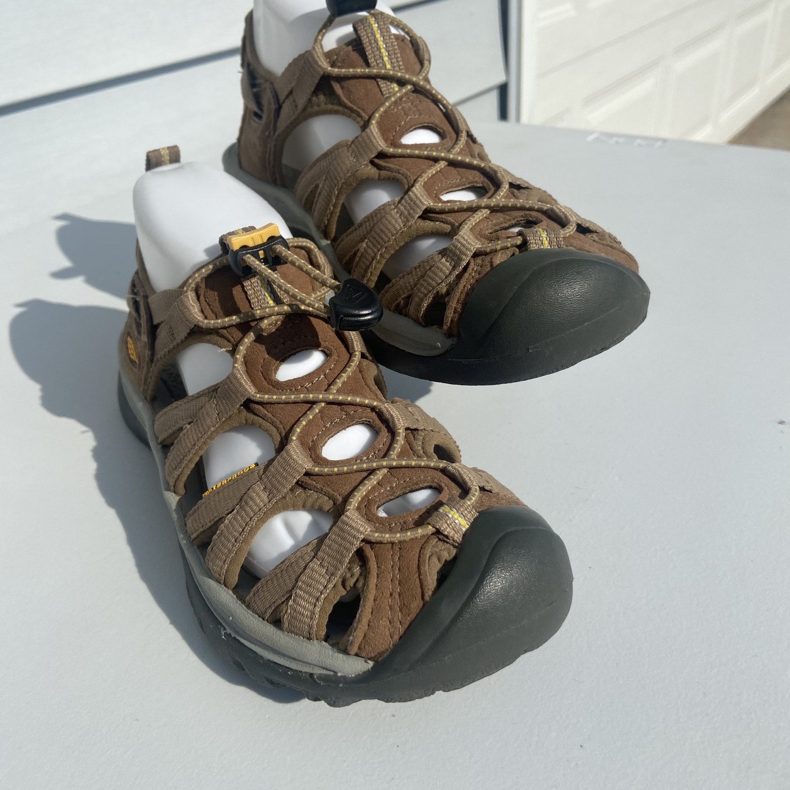 Scarpe sandali Keen Whisper donna taglia 7 sport escursionismo passeggio outdoor marroni