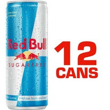 Red Bull Sugar Free Sports RedBull Energy Drink 12 x 250ml Cans Original Flavour