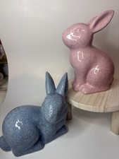 Ceramic Easter Bunny Set Of 2