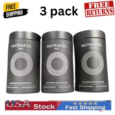 pack of 3 Men's Hair Growth In Glass Bottle/Total 360 Capsules Exp 08/2026