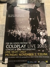 Coldplay Live 2003 Theater Concert Poster