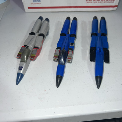 original G1 Transformers Seekers Lot Of 3 Starscream & 2 Dredge Parts