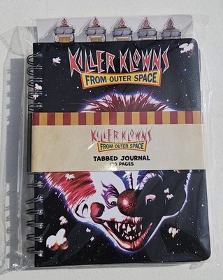 Killer Klowns From Outer Space 5-Tab Spiral Notebook With 120 Sheets New!!!