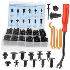 260PCS Bumper Clips car Plastic Rivet Fasteners, 13 Popular Sizes, Suitable