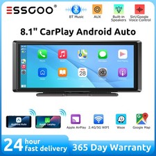 8.1'' Portable Car Stereo Apple Carplay Screen for Car, Android Auto GPS Navi FM