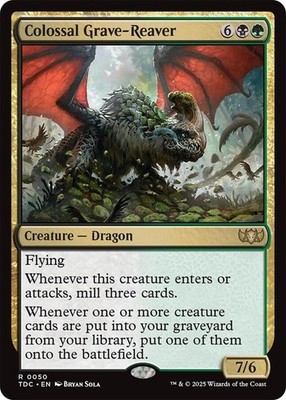 Colossal Grave-Reaver TDC 50 English NM - MTG