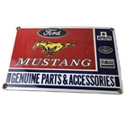 Vintage Ford Mustang Porcelain Sign - Gas Pump Porcelain Automobilia Parts Sign