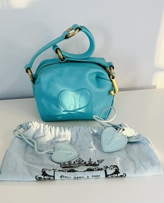 Juicy Couture Y2K Mini Turquoise Leather Handbag-Rare!!