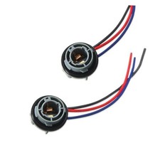 2PCS 1157 LED Bulb Socket Plug, Waterproof Turn Signal Tail Brake Light Base