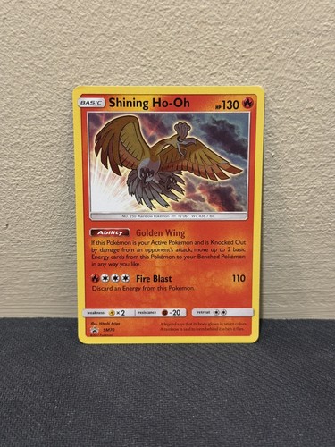 Pokémon TCG Shining Ho-Oh SM70 Black Star Promo Shiny Holo Promo Sun & Moon MINT
