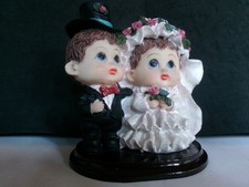 Bride Groom Wedding Cake Topper-10cm Tall