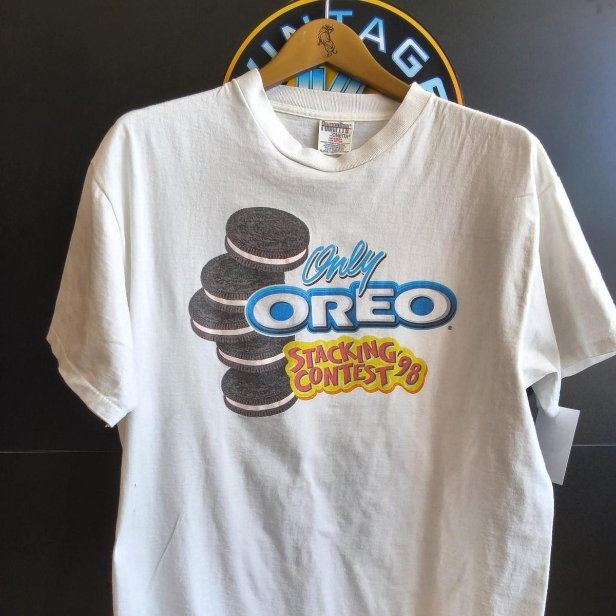 Vintage 1999 Oreo stacking contest T Shirt | eBay