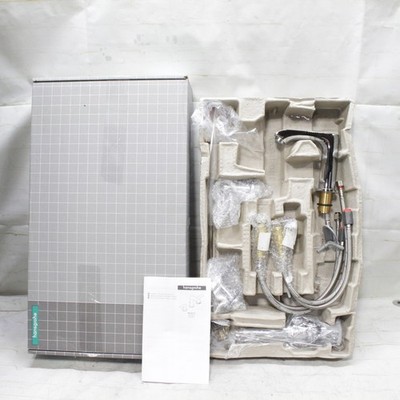 Hansgrohe HG Metris Widespread 2 Handle 1 Hole Bathroom Faucet Chrome 31083005