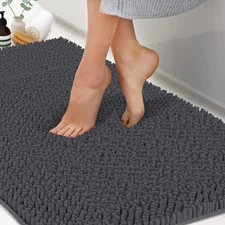 ITSOFT Plush Microfiber Long Runner - Non Slip Soft Bathroom Rug, Absorbent