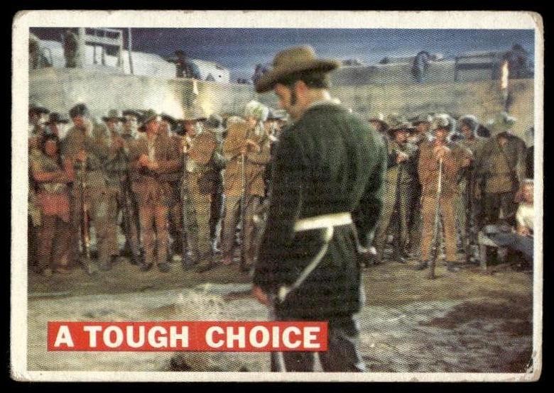 1956 Topps Davy Crockett Orange Back (R712-1) #62 A Tough Choice