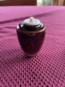 Japanese Tea Caddy Seto Ware Pottery Katatsuki-Chaire KOICHA