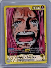 Jewelry Bonney (100) (Alternate Art) Carrying On His Will OP13-100 L Foil Card