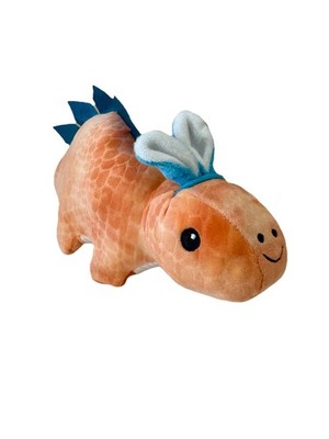 Small Dinosaur Plush, Orange and Blue, Easter by Way To Celebrate 5 