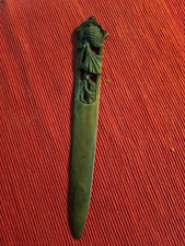 LARGE BRONZE PAPER CUTTER ART NOUVEAU FRECOURT PINE CONE