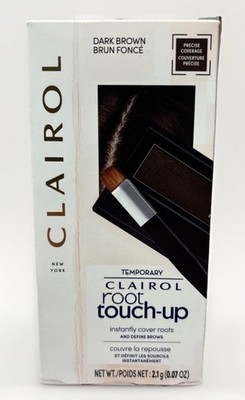 Clairol Root Touch-Up Temporary Concealing Powder Dark Brown Hair Color NEW 2.1g
