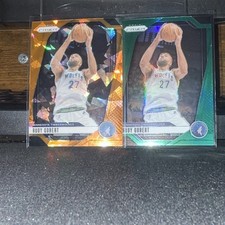 Panini NBA Rudy Gobert Minnesota Timberwolves Prizm Card Lot 2 Parallel