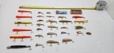 VINTAGE FISHING LURES RAPALA JITTERBUG L&S HEDDON SONIC CRANKBAITS PLUGS JOINTED