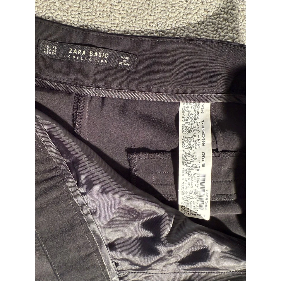 Pantalones Cortos ZARA Basic Negro Estilo Culotte Mujer Talla XS Foto 3 de 4