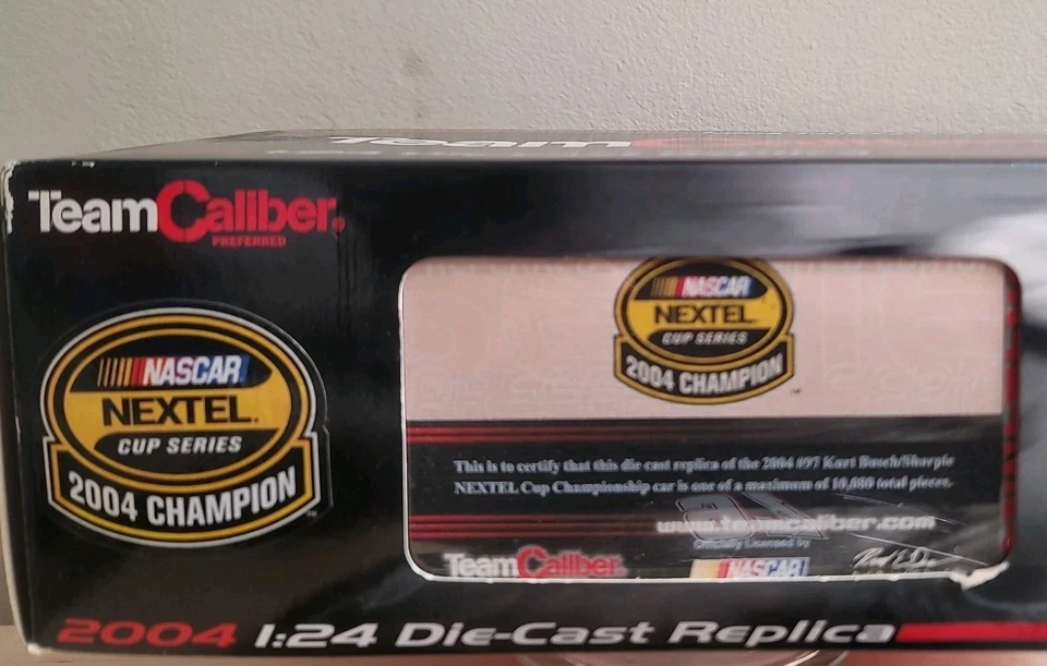1/24 Nascar Kurt Busch Sharpie Nextel Cup Champ Car Team Calibre Como Nuevo Con Caja Foto 2 de 4