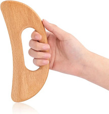 Natural Wooden Cellulite Massager Full Body Gua Sha Tool for Muscle Scraping and