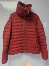 Craghoppers Compresslite Jacket Black Womens UK 12 Burnt Orange Quilted Puffer 