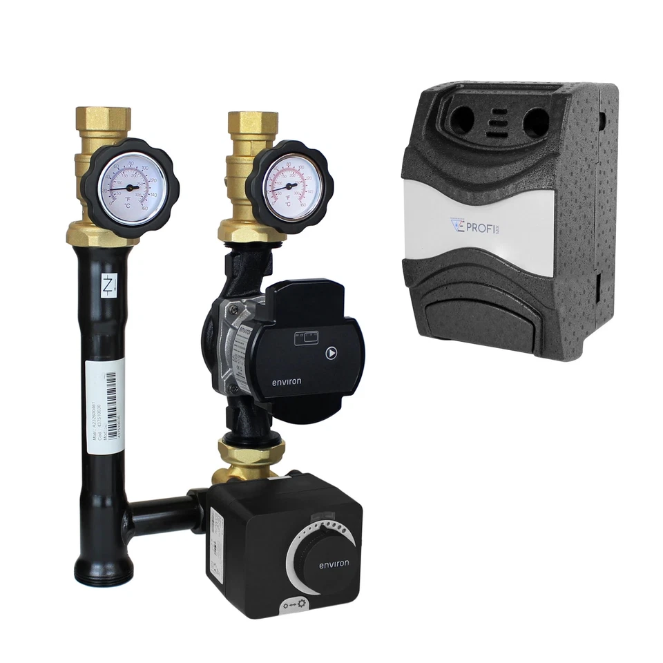 Heizkreispumpe DN 25 Pumpengruppe gemischt Pumpenstation mit 3 Wege Mischer - Bild 3 von 4