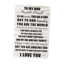 Dad Gifts from Daughter Dads Birthday Gifts Ideas Wall Metal Signs for Multi