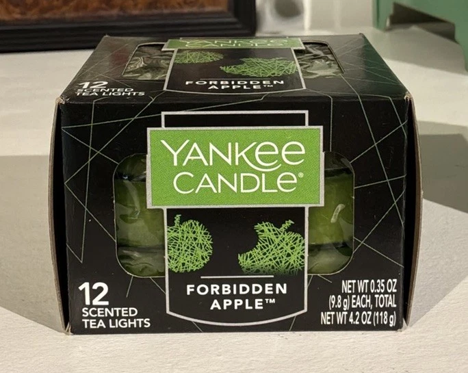 Yankee Candle Tealights Forbidden Apple Halloween Box 12 New Retired - Image 3 of 4