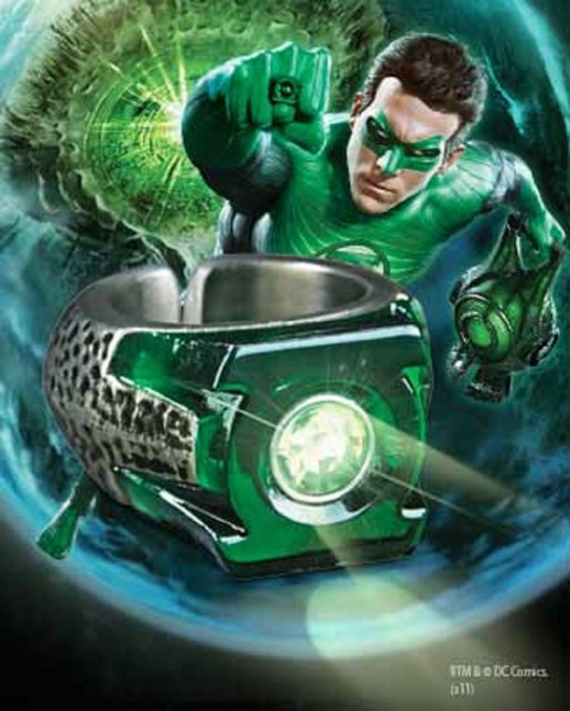 Dc Comics Green Lantern Movie Light Up Ring Prop Hal Jordan By Noble Collection For Sale Online Ebay
