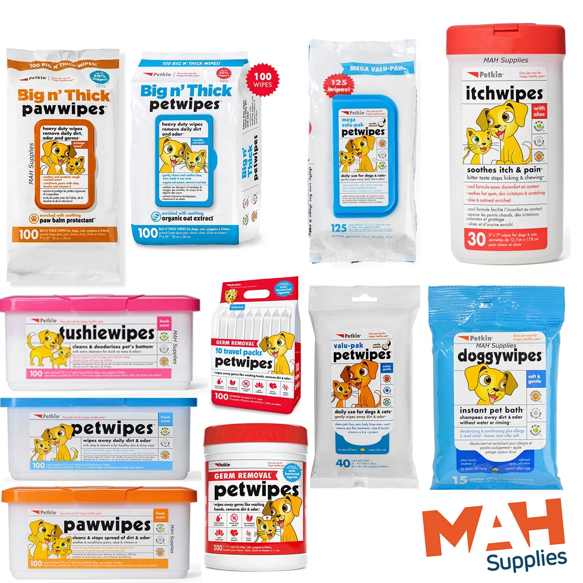 Petkin top tushie wipes