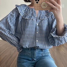 do*EN Ruffled lapel top