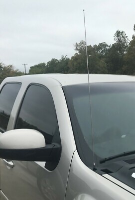 31" Black Power Radio Antenna Mast For GMC Sierra 1500/2500/3500 (2006-2025) - Direct Fit 5 thumbnail image