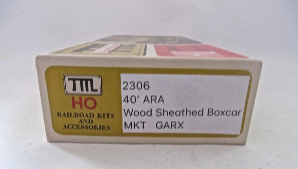HO Train Miniature 2306 Built 40' MKT Wood Sheathed Box Car Low Ship Orig.Box - Image 2 of 4