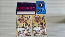 Midnight Oil BACKSTAGE GUEST PASS LOT VIP All Access Crew Earth Sun Moon Tour 90