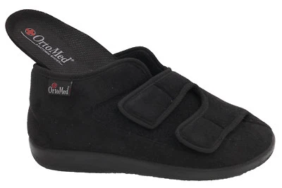 OrtoMed Klettschuhe Verbandschuhe Hausschuhe Senioren Weit lose Einlage Klett